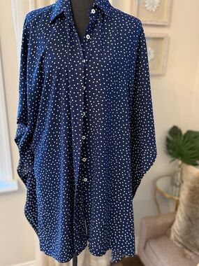 Tommy Bahama coverup or Boyfriend shirt like New